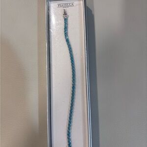 Blue Crystal Tennis Bracelet for Women